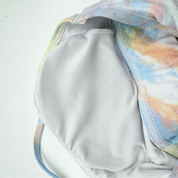 CHRLDR Padded Tie Dye Victory Sports Bra Rainbow Size S Colorful Sporty Active - Picture 8 of 10